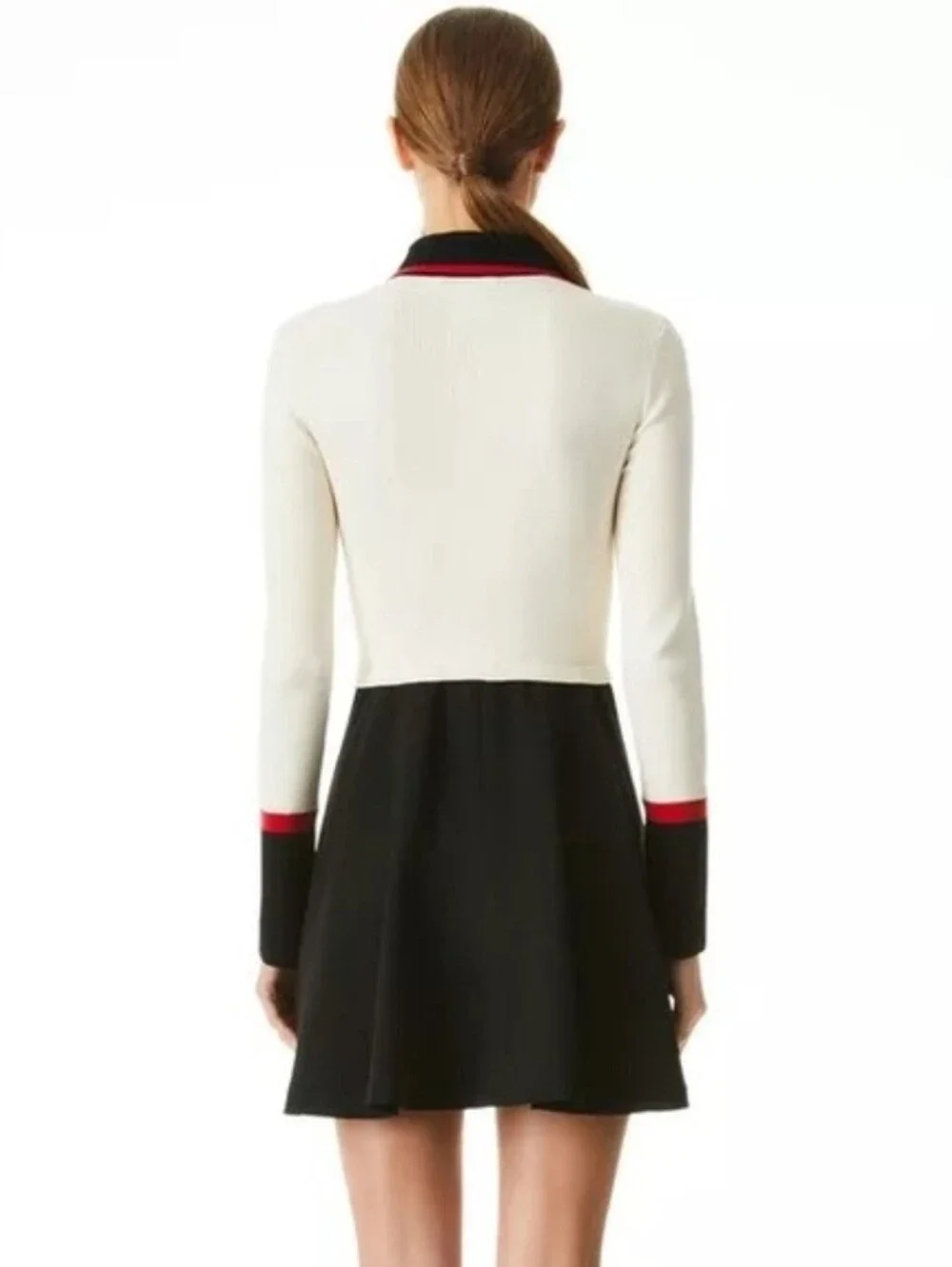 Alice + Olivia Colorblock Ribbed Knit Mini Dress NWT XS